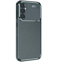 Galaxy S25 Plus Kılıf Auto Focus Karbon Kapak - Koyu Yeşil