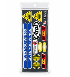 Motosiklet Sponsor Sticker Etiket Seti Fosforlu Folyo Kask Grenaj Model 4