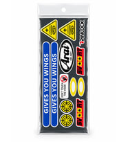 Motosiklet Sponsor Sticker Etiket Seti Fosforlu Folyo Kask Grenaj Model 4