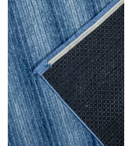 Makine Kaymaz Yıkanabilir Mavi Dokulu Triko Salon Halısı Mutfak Halısı Koridor Halısı Yolluk Blue