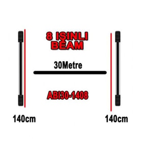 ABI30-1408 8 IŞINLI 140CM PHOTOELECTRIC BEAM DEDEKTÖR / PENCERE IŞIN BARİYERİ