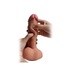 20 cm Et Dokulu Full Realistik Gerçekçi Penis Kalın Dildo - Castiel