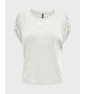Only ONLFREE LIFE STRUCTURE S/S MODALTOP JRS Beyaz Kadın T-Shirt 15319444