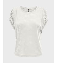Only ONLFREE LIFE STRUCTURE S/S MODALTOP JRS Beyaz Kadın T-Shirt 15319444
