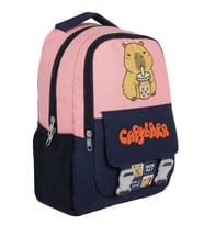 Capybara Kız Çocuk İlkokul Okul Sırt Çantası - Siyah - Pembe - 5203