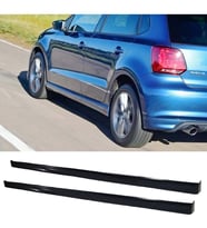 Vw Polo Mk5 R Line Yan Marşpiyel Seti Mat Siyah Plastik 2 Adet 2009-2017