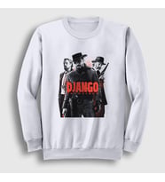 Presmono Unisex Beyaz Cover Film Django Unchained Sweatshirt 243787tt