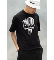 The Punisher Baskılı Özel Tasarım Unisex Tişört, Oversize Marvel Tişört