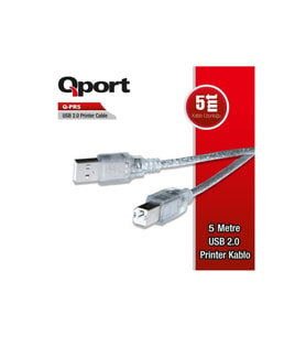 QPORT QPORT Q-PR5 USB 2.0 YAZICI KABLOSU 5 MT