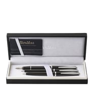 Scrikss Vintage 33 Dolma Kalem, Tükenmez Kalem,  Mekanik Kurşun Kalem Üçlü Set Siyah 