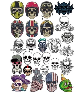 Kurukafa Sticker Set 14 20 Parça Telefon, Tablet, Defter, Laptop Sticker