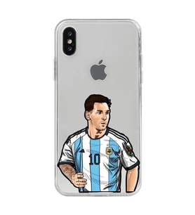 Iphone Xsmax Uyumlu Lionel Messi Desenli Şeffaf Telefon Kılıfı