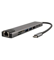 Powermaster Type-C 8in1 HDMI Çok Fonksiyonlu USB 3.0 Dock Station (Macbook - PC - Playstation - Xbox)