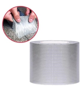 Yüksek Sıcaklık Dayanan Su Geçirmez Çatı Boru Duvar Çatlak Yapışkan Bant Folyo 5 Mt X 10 Cm