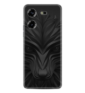 Pova 5 Kılıf Resimli Desenli Baskılı Silikon Black Fox 1325