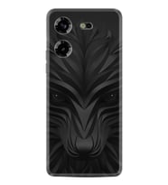 Pova 5 Kılıf Resimli Desenli Baskılı Silikon Black Fox 1325