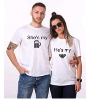 Tshirthane My Beer My Diamond Sevgili Kombinleri Tshirt Kombini (Tek Ürün Fiyatıdır.)