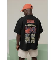 Berserk Baskılı Unisex Oversize Anime Karakter Tişört