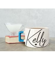 BK Gift Kişiye Özel İsimli Mavi Kulplu Çay & Kahve Fincanı-24, Arkadaşa Hediye, Sevgiliye Hediye