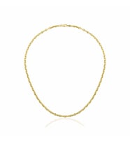 Oval Barlı Zincir Kolye ZKU106