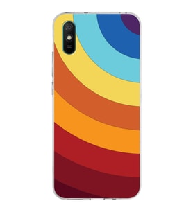 Xiaomi Redmi 9A Uyumlu Kapak Renk Cümbüşü Tasarımlı Şeffaf Silikon Kılıf