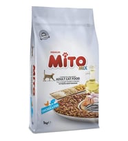 Mito Mix Adult Cat Tavuklu ve Balıklı Renkli Taneli Yetişkin Kedi Maması 1 kg