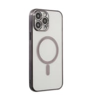 Apple İphone 14 Pro Kılıf Magneticsafe Lazer Silikon - Siyah