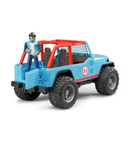 Jeep Cross Mavi Safari Aracı Ve Kasklı Pilotu