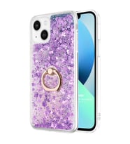Microsonic Apple iPhone 13 Mini Kılıf Glitter Liquid Holder Mor