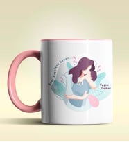 Kişiye Özel Beni Koşulsuz Seven Tasarımlı Pembe Kupa Bardak (Pembe)