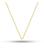 Gümüş Gold 0.30 Mikron 50 Cm Forse Kadın Zincir