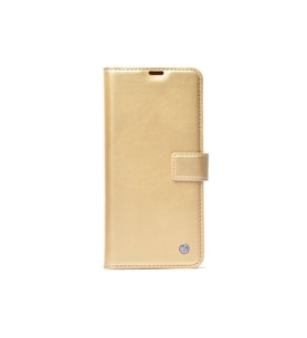 Samsung Galaxy S24 Ultra Uyumlu Kılıf Zore Kar Deluxe Kapaklı Kılıf (Gold)