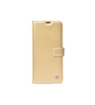 Samsung Galaxy S24 Ultra Uyumlu Kılıf Zore Kar Deluxe Kapaklı Kılıf (Gold)