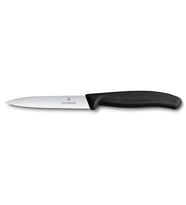 Victorinox Mutfak SwissClassic 10cm Tırtıklı Soyma Bıçağı Siyah Sivri