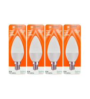 (4 Adet) Osaka 7W (50W) Sarı Işık (3000K) E14 Duylu (İnce Duy) Led Mum Ampul