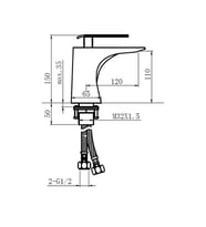 F-511 Krom Lavabo Bataryası