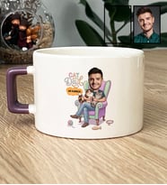 Kişiye Özel Karikatürlü Cat Dad Kedi Babası Lüks Fincan Babalar Günü Hediyesi