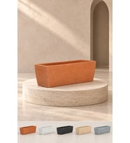 BOSTANN DEKORATİF SAKSI - LYSSA 160 - 18 LİTRE (Kahverengi)