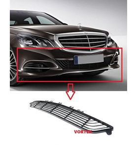 Mercedes E-class W212 Ön Tampon Orta Izgara (Exclusive) 2013 Sonrası Uyumlu