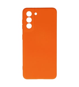 Samsung Galaxy S21 Kılıf Nano İçi Kadife Silikon - Turuncu