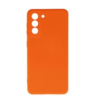 Samsung Galaxy S21 Kılıf Nano İçi Kadife Silikon - Turuncu