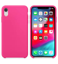 Apple iPhone XR Altı Açık Liquit Lansman Silikon Şeker Pembesi