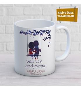 sevgili özel tasarım kupa bardak