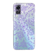 Vivo Y51 Uyumlu Kamera Korumalı Kapak Nostalji Desen Tasarımlı Şeffaf Silikon Kılıf