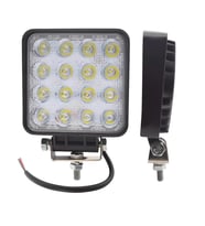 2 Adet 12 V - 60 V 16 Ledli 60 Watt 6500K Beyaz Işık Kare Off Road IP 65 Led Projektör