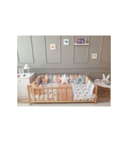 Montessori Bebek Beşik Uyku Seti - Çit Kenar Koruma (Kiremit)