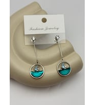 Vip Silver Taşlı Deniz Temalı Küpe - 26vipkp25
