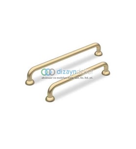 Mat Pirinç Sarı 128 Mm. Kulp