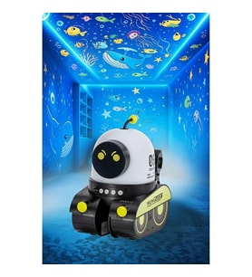 Robot Tasarımlı Projektör Gece Lambası