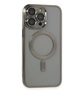 Newface Apple iPhone 14 Pro Max Kılıf Kross Magneticsafe Kapak - Titan Gri